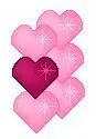 Pink Hearts Right