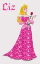 Aurora holding a rose
