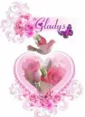Gladys pink heart n roses