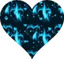 Blue Heart Flame