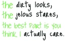 I don't care.