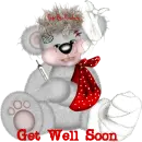 CREDDY BEAR WITH GET WELL SOON