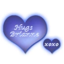 blue hearts with name Brianne
