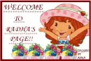 WELCOME TO RADHA'S PAGE WITH STRAWBERY
