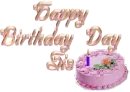 Happy B-day Sis with Pink Cake