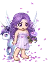 Lil Purple Fairy Girl