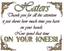 Haters message victorian style