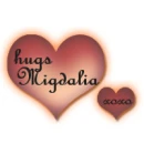 red hearts with hugs Migdalia