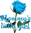 baby blue rose mommy's girl