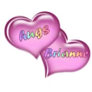 pink hearts with hugs Brianne