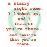 I realized