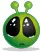 Smiley Green Alien