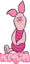 Megan Sitting Piglet