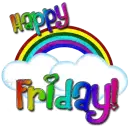 Happy Friday! Rainbow and clouds