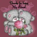 Thanks for being my friend...