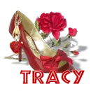 tracy red shoe
