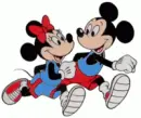 minnie and mickey working out