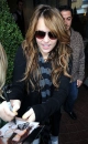 miley leaving hotel in London