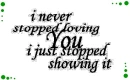 never stoped