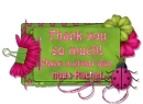 thank you tag with name Rachel