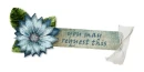 blue flower tag