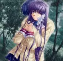 couples in the rain