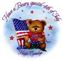 Have a Beary special 4th of July Hugs Genalyn