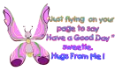 Just flying on your page