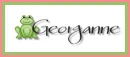 green frog with name Georganne
