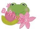 green frog with name Brittany