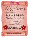 mother scroll with name Brittany