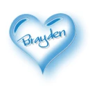 blue heart with name Brayden