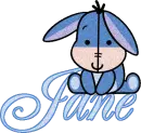 Jane Sitting Baby Eeyore