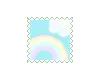 Cute rainbow stamp.