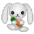 Bunny with carrot