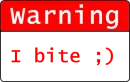 I bite
