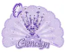 Purple fan Genalyn