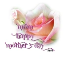 Mom happy mother's day w/rose