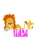 Cartoon Lions- Yam