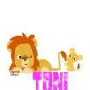 Cartoon Lions- Toni