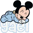 Yael Sleeping Baby Mickey Mouse