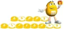 m&m-happy birthday