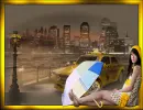 waiting for a taxi