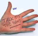 talk to the hand