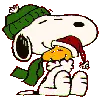 christmas dog & bird