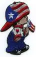 little boy in american clothes