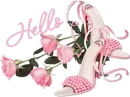 Hello...Pink Roses & Princess Heels