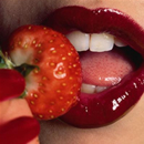 lips with fruit
