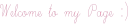 Welcome to my Page Â²