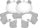 faded panda couple